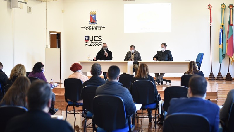 Encontro aconteceu na manhã desta segunda-feira (31) no campus da UCS em São Sebastião do Caí.