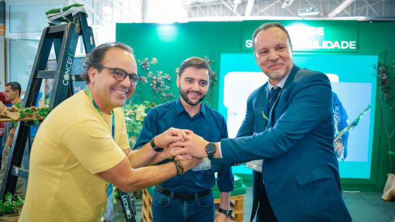 Fabio Godinho CEO da CVC, Gabriel Souza Vice Governador do RS e Luiz Fernando Júnior Secretário de Turismo em exercício