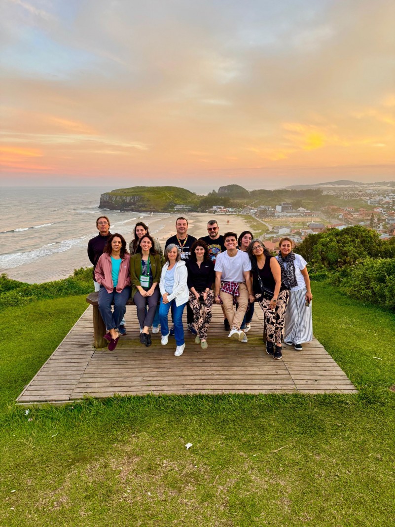 Operadores de turismo argentinos durante visita a cidade de Torres